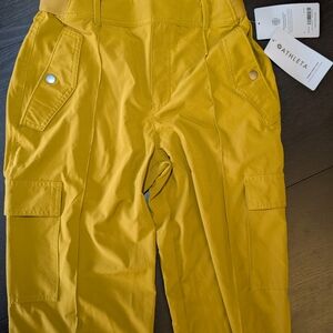 Athleta Mustard Yellow Cargo Pants